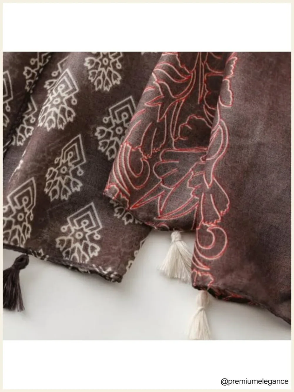 Boho Fringe Shawl Wrap Oversized Scarf Lightweight